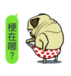 what the pug.（個別スタンプ：18）