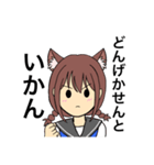 宮崎弁の猫耳女子 宮崎県（個別スタンプ：16）