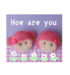 えいごmocofuwaちゃんのスタンプ6（個別スタンプ：5）