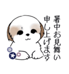 Stickers_Shih Tzu_i シーズースタンプ夏（個別スタンプ：1）