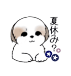 Stickers_Shih Tzu_i シーズースタンプ夏（個別スタンプ：5）