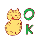 姪のお絵かき(まるいねこ)（個別スタンプ：14）