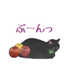 くろねことりんご【修正版】（個別スタンプ：25）