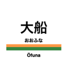 東海道本線1(東京-熱海)の駅名スタンプ（個別スタンプ：7）