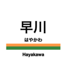 東海道本線1(東京-熱海)の駅名スタンプ（個別スタンプ：17）