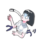オン眉女の子のスタンプ2（個別スタンプ：11）