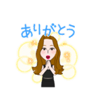 全国の女子のためのあいさつスタンプ（個別スタンプ：1）