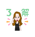全国の女子のためのあいさつスタンプ（個別スタンプ：9）