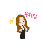 全国の女子のためのあいさつスタンプ（個別スタンプ：15）