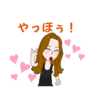全国の女子のためのあいさつスタンプ（個別スタンプ：35）