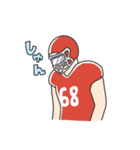アメフト君の日常（個別スタンプ：17）