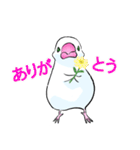 めんこい文鳥 岩手弁（マイルド）（個別スタンプ：6）