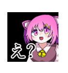 学校の猫女子スタンプ（個別スタンプ：3）