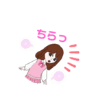 女子 スタンプ（個別スタンプ：1）