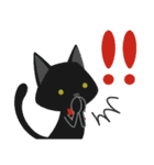 黒猫ベル 大人かわいい（個別スタンプ：36）
