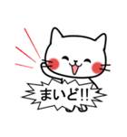 毎日使える☆白ネコの大阪弁（個別スタンプ：2）