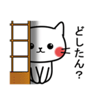 毎日使える☆白ネコの大阪弁（個別スタンプ：4）