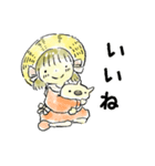 むぎわら帽子の女の子と仲間たち（個別スタンプ：28）