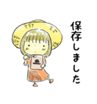 むぎわら帽子の女の子と仲間たち（個別スタンプ：29）