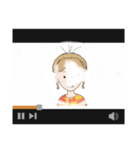 動画始めちゃった（個別スタンプ：1）