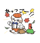 ぷくりいぬ Autumnスタンプ（個別スタンプ：21）