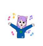 猫耳ガールスタンプ（個別スタンプ：13）