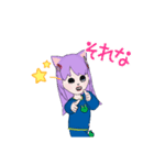 猫耳ガールスタンプ（個別スタンプ：15）