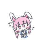 うさぎ少女ちゃんの日常会話スタンプ♪（個別スタンプ：3）