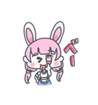 うさぎ少女ちゃんの日常会話スタンプ♪（個別スタンプ：4）