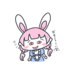 うさぎ少女ちゃんの日常会話スタンプ♪（個別スタンプ：8）