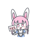 うさぎ少女ちゃんの日常会話スタンプ♪（個別スタンプ：9）