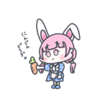 うさぎ少女ちゃんの日常会話スタンプ♪（個別スタンプ：12）