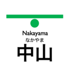 横浜市営地下鉄（緑）の駅名スタンプ（個別スタンプ：1）