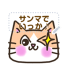 【書き込める】はちわれ猫の色々な顔♪恋猫（個別スタンプ：12）