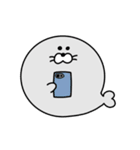 まんまるあざらし【LINEスタンプの日】（個別スタンプ：27）