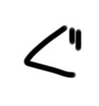 THE ZATUMOJI   version(l) 濁点＆半濁点！（個別スタンプ：3）