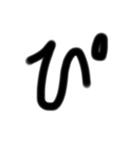 THE ZATUMOJI   version(l) 濁点＆半濁点！（個別スタンプ：22）