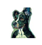 犬の油絵スタンプ ver1（個別スタンプ：2）