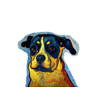 犬の油絵スタンプ ver1（個別スタンプ：3）