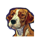 犬の油絵スタンプ ver1（個別スタンプ：4）
