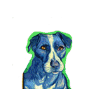 犬の油絵スタンプ ver1（個別スタンプ：5）