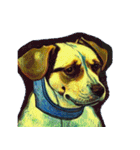 犬の油絵スタンプ ver1（個別スタンプ：6）