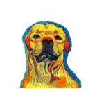 犬の油絵スタンプ ver1（個別スタンプ：11）