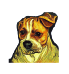 犬の油絵スタンプ ver1（個別スタンプ：12）