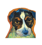 犬の油絵スタンプ ver1（個別スタンプ：14）