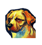 犬の油絵スタンプ ver1（個別スタンプ：16）