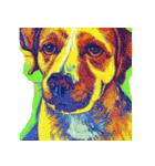 犬の油絵スタンプ ver1（個別スタンプ：18）
