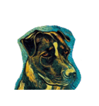 犬の油絵スタンプ ver1（個別スタンプ：19）