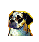 犬の油絵スタンプ ver1（個別スタンプ：20）