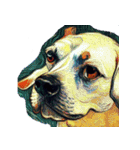 犬の油絵スタンプ ver1（個別スタンプ：23）